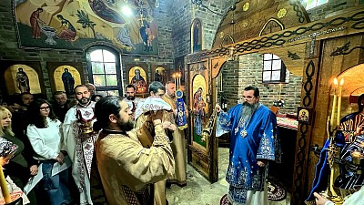 Архијерејска Литургија на Сретење: Епископ Јеротеј са свештенством и верним народом у храму у Сунчаној реци на слави храма 15. фебруара 2026