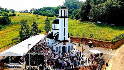 Освећење храма у Воћњаку